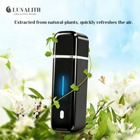 Diffuseur d'air électrique USB intelligent moderne pour voiture avec clip de ventilation et personnalisation du parfum |   Diffuseur d'arômes intelligent programmable pour voiture