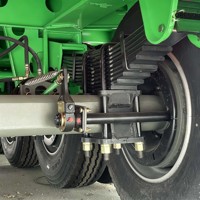 Semi-remorque surbaissée robuste de 80 tonnes, multi-essieux, pour le transport de machines, vente directe usine Chine, pour l'Amérique du Sud