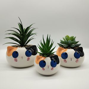 Belle plante amoureux en <span class=keywords><strong>céramique</strong></span> fait à la main points noirs animal poussin poulet poule succulentes jardinières de fleurs pot de jardin pour <span class=keywords><strong>extérieur</strong></span> et intérieur - Product Image 3
