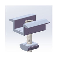 Système de fixation de panneaux solaires en aluminium pour toiture en tuiles, pince réglable haute résistance 30/35/40 mm