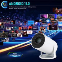 Projecteur Portable Intelligent JUNUO HY300 Pro Plus sous Android 11 avec Wi-Fi, Mini Vidéo 4K et Fonctionnalités Intelligentes