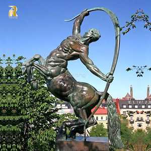 Escultura de <span class=keywords><strong>Centauro</strong></span> de Bronce Tallada a Mano, Tamaño Real, Decoración Moderna para Jardín o Parque al Aire Libre - Product Image 2