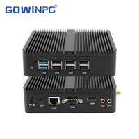 Mini PC Sin Ventilador Intel J1900 J1800 N2840 Bajo Consumo 10W para Asistente Doméstico, Centro de Automatización del Hogar Inteligente