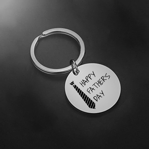 <span class=keywords><strong>Porte</strong></span>-clés en acier inoxydable couleur argent personnalisé <span class=keywords><strong>porte</strong></span>-clés <span class=keywords><strong>porte</strong></span>-clés rond pour la <span class=keywords><strong>fête</strong></span> <span class=keywords><strong>des</strong></span> <span class=keywords><strong>pères</strong></span> cadeaux de Noël de Thanksgiving - Product Image 5