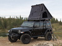 Tente de toit rigide en aluminium à double couche, grande capacité, pour 2 personnes, imperméable, toutes saisons, 4x4, camping en voiture, hautement recommandée