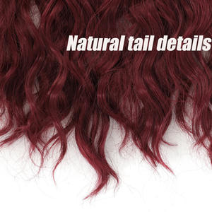 ผมต่อแบบสั้นหยักศกสำหรับผู้หญิง ชุด 4 ชิ้น ยาว 30 ซม. น้ำหนัก 130 กรัม ผมต่อสังเคราะห์ - Product Image 2
