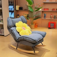 Fauteuil à bascule moderne et populaire, en tissu rembourré, extra-large, avec dossier haut réglable, multifonction, en promotion