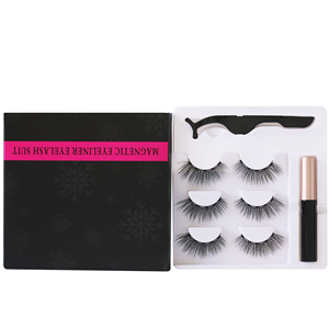 Coffret <span class=keywords><strong>de</strong></span> Démarrage <span class=keywords><strong>de</strong></span> <span class=keywords><strong>Cils</strong></span> <span class=keywords><strong>Magnétiques</strong></span> 3D Naturels Faits Main Élégants Réutilisables à Extrémités Effilées Sans Colle Requise Commande en Gros - Product Image 1