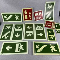 Vinilo Fotoluminiscente de PVC Imprimible del Fabricante, Señal de Extintor de Incendios con Brillo de 4 Horas, Adhesivo de Salida Verde que Brilla en la Oscuridad
