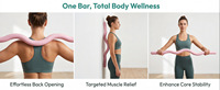 Accessoires de fitness pour la maison : Barre de musculation, barre de poids libre, barre d'haltères pour entraînement de force, yoga et Pilates