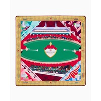 Tapis de Mahjong en flanelle tout usage, motif artistique peint à la main, résistant à l'eau et insonorisant, pour 4 joueurs