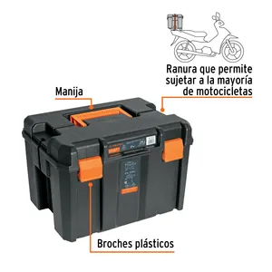 Caja de Herramientas de Acero Profunda Truper de 17\"x12\" con 2 Unidades de Material PP Impermeable de Tamaño Personalizado para Almacenamiento de Herramientas - Product Image 2