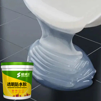 Colle transparente imperméable (Water Stop) pour carrelage de cuisine et salle de bain, utilisation extérieure ; Adhésif transparent pour la réparation des fuites de toiture et de murs
