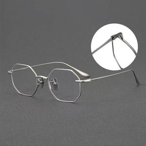 Luxury Brand DTX174 Gafas De Lujo Eye Optical Eyewear Vintage Eyeglass Pure Retro <strong>Glasses</strong> <strong>Frame</strong> Men Titanium Spectacles For Male - Product Image 2