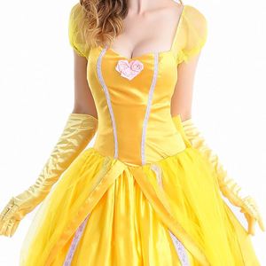 Disfraz de Halloween de la Princesa Bella, Vestido de Anime de la Bella y la Bestia para Adultos - Product Image 4