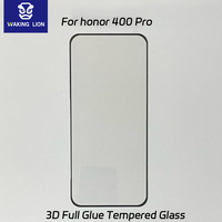 Verre trempé transparent incurvé pour Honor 400 Pro, protection d'écran anti-lumière bleue avec colle latérale pour Huawei Pura 80 70 Pro Ultra