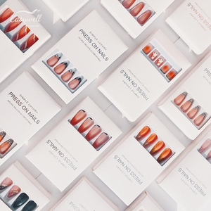 Prensa de uñas hecha a mano personalizada Easywell con cajas blancas uñas francesas arte acrílico uñas artificiales uñas Prensa en - Product Image 1