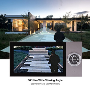 WiFi 1080p Smart Ring Camera 4-Wire AHD Video porta campana <span class=keywords><strong>con</strong></span> segnale acustico impermeabile per hotel all'aperto o uso domestico - Product Image 2
