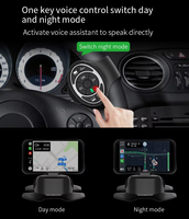 Affichage Tête Haute (HUD) GPS 2026 le plus vendu avec prise en charge CarPlay et Google Auto, appels mains libres et commande vocale