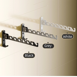 Séchoir à linge mural rectangulaire en aluminium à un seul niveau, type dissimulé, couleur personnalisable, pour cuisine et <span class=keywords><strong>salle</strong></span> <span class=keywords><strong>de</strong></span> <span class=keywords><strong>bain</strong></span> - Product Image 5