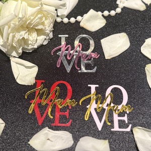 ของตกแต่งเค้กอะคริลิครูปน้ำผึ้งและความหวาน สำหรับวันแม่ อุปกรณ์ตกแต่งสถานที่ - Product Image 4