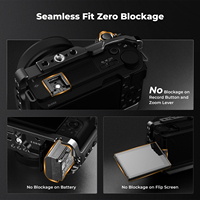 K&F Concept avec base à dégagement rapide Arca-Swiss, cage de protection complète pour appareil photo en aluminium léger pour Sony ZV-E10 II