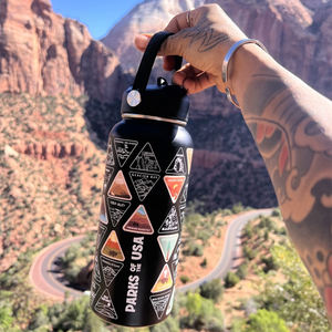 Full-body Laser Engraving 40oz Double Wall BPA Free Vacuum Insulated Stainless Steel Water Bottle National Parks Waterproof - Product Image 6