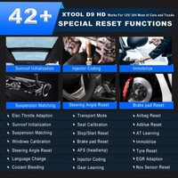 Ağır Hizmet Tipi XTOOL D9HD Kamyon Teşhis Cihazı, 12V Otomobiller ve 24V Kamyonlar İçin Topoloji Anahtar Programlama Özellikli Tam Sistem Tarayıcı