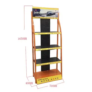 Store Retail Car Spare Parts Brake Pads Auto Lubricants Motor Engine Oil Accessories Metal Display Rack Stand