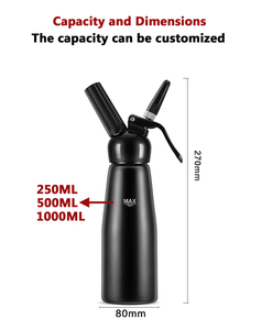 Phong Cách Mới Bpa-Miễn Phí Chuyên Nghiệp Whipping Pastry <span class=keywords><strong>Siphon</strong></span> Kem Whipper Dispenser Cho Kem Maker Món Tráng Miệng Công Cụ - Product Image 6