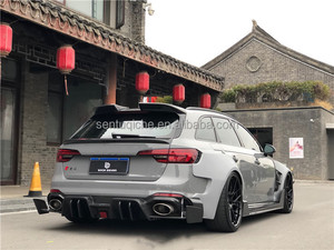 ชุดแต่งคาร์บอนไฟเบอร์ RS4 รุ่นใหม่ ชุดแต่งไวด์บอดี้ RS4 พร้อมสปอยเลอร์หน้า สปอยเลอร์หลัง และดิฟฟิวเซอร์หลัง - Product Image 4