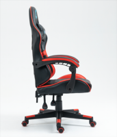 Chaise de course de jeu pivotante en cuir synthétique de haute qualité avec hauteur réglable et rotation à 360 degrés-Bas prix