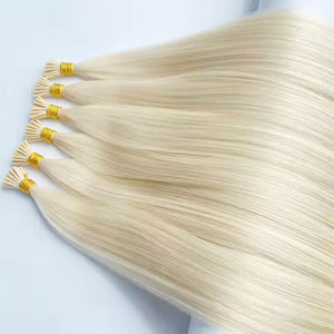 Venta al por mayor Queratina italiana I Tip Blonde Highlight I Tip Extensiones de cabello Cabello humano I Tip Extensión de cabello humano - Product Image 1