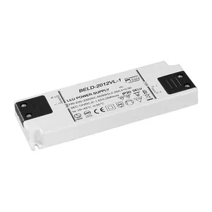 Accesorios de luz, carcasa de plástico blanco, 12V, voltaje constante, 6W, 15W, 20W, 30W, controlador LED