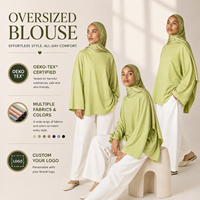 Abaya à manches longues pour femmes grandes tailles, chemise modeste, tenue décontractée pour femmes musulmanes, printemps automne, ethnique, respirante