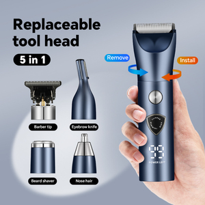 Chuyên nghiệp USB sạc không dây điện tóc tông đơ tùy chỉnh nhà máy bán buôn với nhãn hiệu riêng cho hộ gia đình sử dụng - Product Image 3