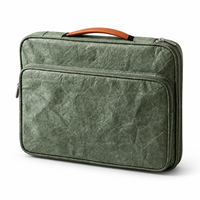 Sac pour ordinateur portable Tyvek de 14 pouces avec poignée, housse rembourrée pour ordinateur, étui de transport pour voyages d'affaires avec plusieurs compartiments