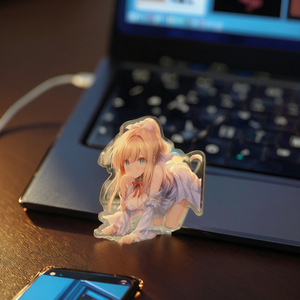 Support acrylique multicouche personnalisé OEM ODM, effet superposé, personnage d'anime, ornement de bureau en acrylique, artisanat de forme personnalisée - Product Image 2