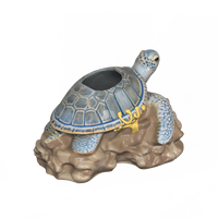 Tasse à cocktail en céramique émaillée artisanale, design océanique polynésien hawaïen personnalisé, tortue de mer gardienne, mug Tiki, cadeau pour bar de fête