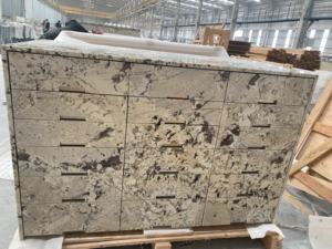 Piedra Decorativa de Zafiro Pulido Premium Moderno Goldtop MARBLE OEM ODM, Estilo Montaña Nevada, para Cajones y Gabinetes - Product Image 3