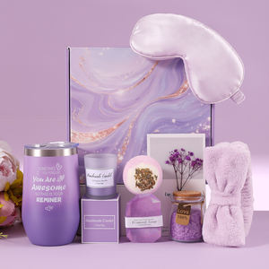 Set <span class=keywords><strong>Regalo</strong></span> di Lusso <span class=keywords><strong>per</strong></span> le Festività 2026 con Tumbler, Candela Profumata, Sali da Bagno, <span class=keywords><strong>Regalo</strong></span> Speciale <span class=keywords><strong>per</strong></span> Rilassamento <span class=keywords><strong>per</strong></span> Amici e Famiglia - Product Image 2