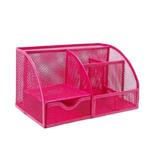 Black <strong>Desk</strong> Organizers Office Mesh <strong>Desk</strong> <strong>Tidy</strong> <strong>Organiser</strong> 6 Components Pen Holder with Drawer Multifunctional Stationary <strong>Organiser</strong> - Product Image 3