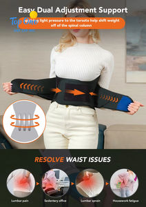 Top One Corset taille réglable hommes et femmes Protection de travail ceinture de soutien lombaire inférieure orthèse dorsale confortable - Product Image 3