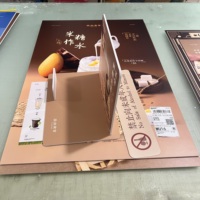 Présentoir de table populaire personnalisable avec logo de marque imprimé et découpé en forme – Panneau d'affichage