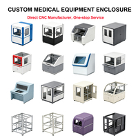 Boîtier d'équipement de détection en tôle CNC de précision sur mesure, boîtier d'instrument de laboratoire de qualité médicale, fabrication OEM/ODM