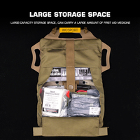 WOSPORT Kit IFAK à fixation rapide auto-agrippante, sac médical MOLLE moyen pour porte-plaques, accessoires de chasse