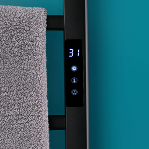 <span class=keywords><strong>Toallero</strong></span> Eléctrico Inteligente Ajustable con Temperatura Constante, Calefacción Giratoria, Acero Inoxidable, 4 Barras, para Baño - Product Image 5