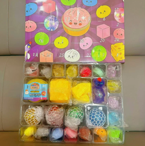 Ensemble de jouets anti-stress souples 24 pièces, formes alimentaires colorées, jouets sensoriels en TPE pour enfants de 8 à 13 ans, unisexe - Product Image 2