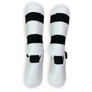 Protège-tibias et chauffe-jambes respirants personnalisés avec logo, protège-tibias professionnels pour adultes MMA, Kickboxing, Muay Thai, fabriqués sur mesure - Product Image 2