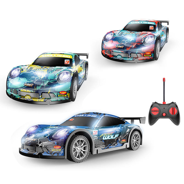 Aidison Remote Control Car for Boys Fast 1/18 Scale Rechargeable RC Vehicle Cars Toys With Headlights RC Racing Cars